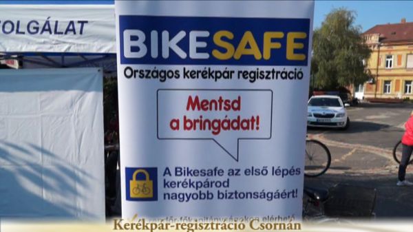 Kerékpár-regisztráció Csornán