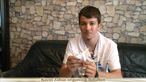 Kocsis Zoltán origamizik Beledben