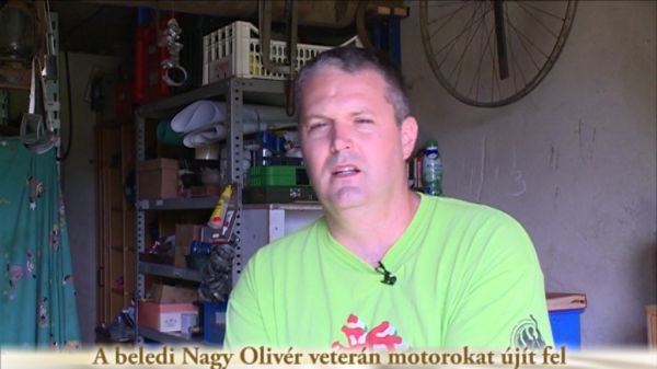  A beledi Nagy Olivér veterán motorokat újít fel
