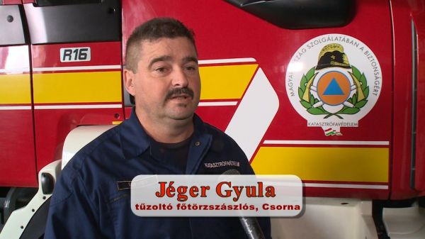 Szent Flórián-érdemjelet kapott Jéger Gyula tűzoltó főtörzszászlós