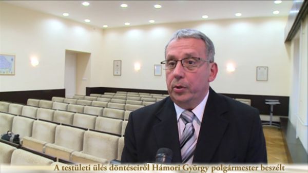  A testületi ülés döntéseiről Hámori György polgármester beszélt