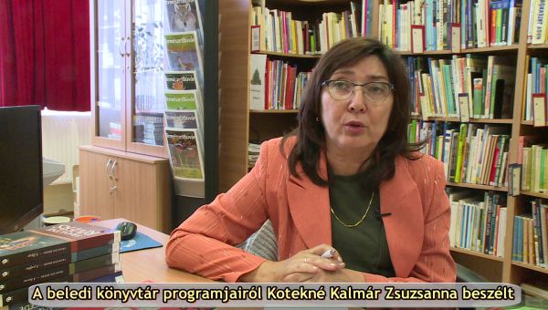  A beledi könyvtár programjairól Kotekné Kalmár Zsuzsanna beszélt