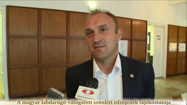 A magyar labdarúgó-válogatott erőnléti edzőjének tájékoztatója