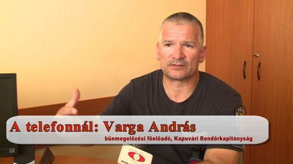  Varga András bűnmegelőzési főelőadó az internetes csalás veszélyeire hívta fel a figyelmet