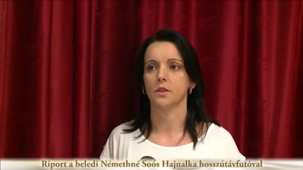 Riport a beledi Némethné Soós Hajnalka hosszútávfutóval