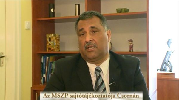 Az MSZP sajtótájékoztatója Csornán