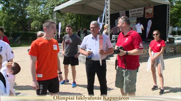 Olimpiai fáklyafutás Kapuváron