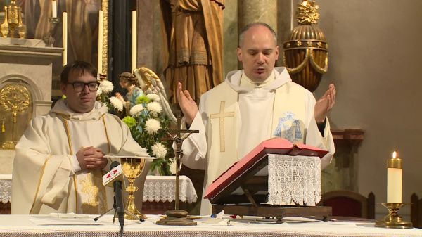 Szentmise a csornai premontrei templomban (2025-11-14)