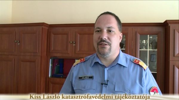 Kiss László katasztrófavédelmi tájékoztatója