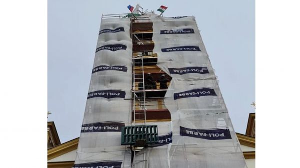 Hamarosan befejeződik a kapuvári Szent Anna templom tornyának felújítása