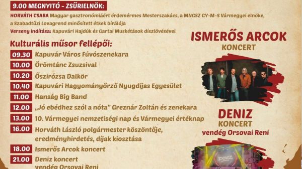 XII. alkalommal rendezik meg a Kapuvári Böllérmáj és Gasztronómiai Fesztivált