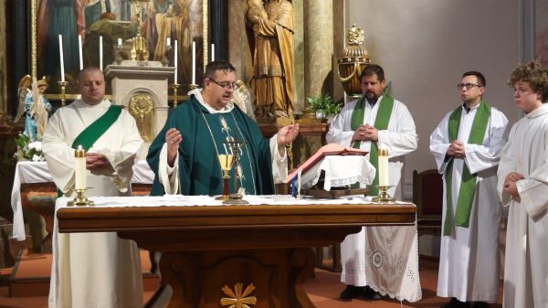 Szentmise a csornai premontrei templomban (2024-10-30)