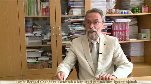  Ismét Bernád Csabát választották a kapuvári gimnázium igazgatójának