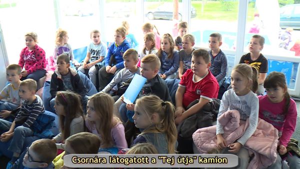 Csornára látogatott a Tej útja kamion