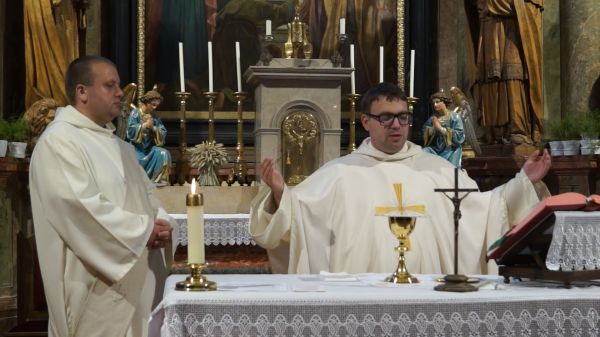 Pénteki szentmise a csornai premontrei templomban (2024-07-18)