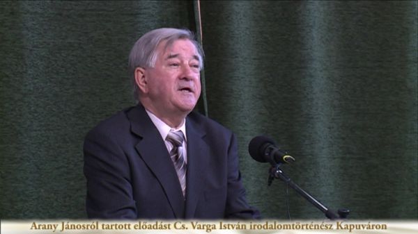 Arany Jánosról tartott előadást Cs. Varga István irodalomtörténész Kapuváron