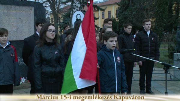  Március 15-i megemlékezés Kapuváron