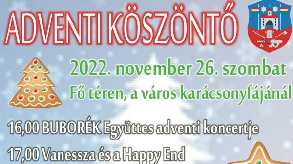 Adventi köszöntő koncertekkel a város Karácsonyfájánál Kapuváron