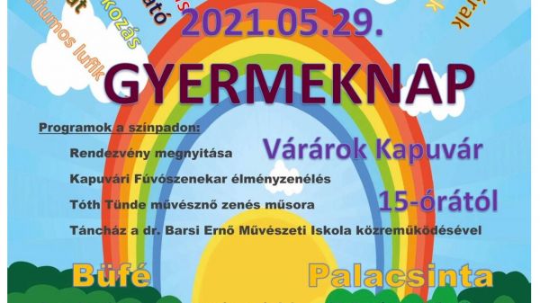 Május 29-én gyermeknap a kapuvári várárokban