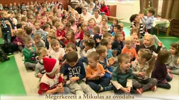 Megérkezett a Mikulás a csornai óvodába