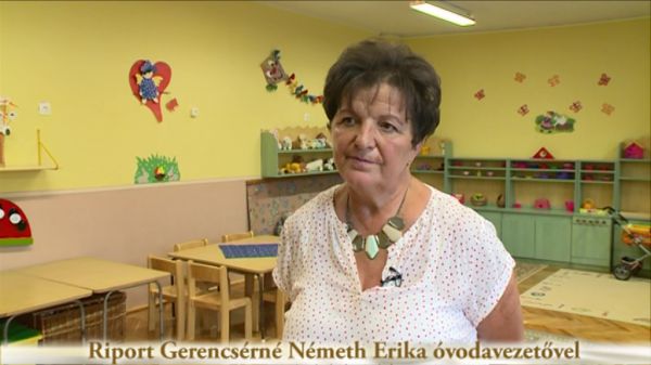 Riport Gerencsérné Németh Erika óvodavezetővel